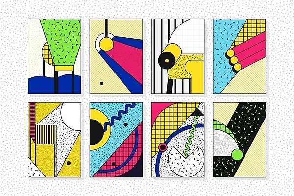 EPS 해외이미지 모양 디자인 포스터 선 백그라운드 패턴 일러스트 추상 미술 사람없음 그래픽 세트 블록 패턴백그라운드 원형 팝아트 기하학 특별함 멤피스디자인 해외202004 해외일러스트 도형 컨셉 무늬 문화예술 그림 파일형식 벡터