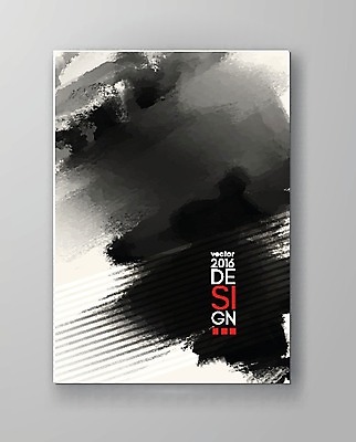 EPS 해외이미지 포스터 백그라운드 일러스트 수묵화 미술 타이포그라피 사람없음 검은색 먹 번짐 국경 해외202004 해외일러스트 문자 컬러 서예 문화예술 파일형식 벡터 효과