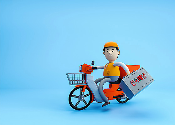 PSD 편집 편집이미지 캐릭터 남자 백그라운드 3D캐릭터 한명 성인 파란색 3D소스 3D 스쿠터 오토바이 짜장면 배송 디지털합성 오브젝트 철가방 신속배달 성인남자한명만 편집소스 음식배달 편집3D 1 컬러 가방 사람 중식 바이크 남자한명만 성인남자만 파일형식