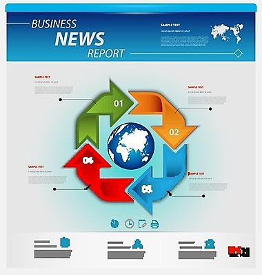 EPS 해외이미지 템플릿 디자인 백그라운드 일러스트 비즈니스 통신 통계 사람없음 그래픽 컬러풀 자료 인포그래픽 정보 네트워크 분석 보고서 레이아웃 문서 단계 엘리먼트 인터페이스 인터랙티브 해외202004 해외일러스트 컬러 컨셉 파일형식 벡터
