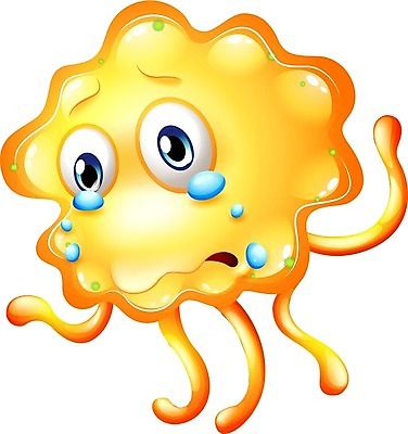 EPS 해외이미지 캐릭터 일러스트 사람없음 노란색 울음 눈물 몬스터 해외202004 해외일러스트 일러캐릭터 감정 컬러 표정 파일형식 벡터