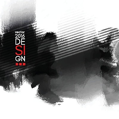 EPS 해외이미지 백그라운드 일러스트 수묵화 미술 타이포그라피 사람없음 검은색 먹 번짐 국경 해외202004 해외일러스트 문자 컬러 서예 문화예술 파일형식 벡터 효과