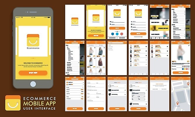 EPS 해외이미지 템플릿 인터넷 일러스트 비즈니스 통신 모바일 사람없음 스마트폰 핸드폰 세일 상점 스크린 정보 플랫 어플리케이션 구매 상품 고객 메뉴 소매 온라인 전자상거래 UI 마케팅 소셜 인터페이스 터치스크린 사용자 해외202004 해외일러스트 전자제품 스마트기기 쇼핑 파일형식 벡터