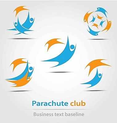 EPS 해외이미지 모양 디자인 스포츠 컨셉 일러스트 비즈니스 추상 미술 취미 사람없음 픽토그램 스카이다이빙 심볼 서비스 클럽 역동적 낙하산 마케팅 해외202004 해외일러스트 무늬 문화예술 익스트림스포츠 파일형식 벡터
