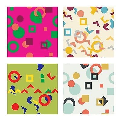 EPS 해외이미지 모양 디자인 선 벽 백그라운드 패턴 일러스트 추상 미술 사람없음 그래픽 장식 빨간색 파란색 세트 컬러풀 노란색 검은색 패턴백그라운드 흰색 화려 천 타일 심플 모자이크 기하학 스타일 해외202004 해외일러스트 컬러 컨셉 무늬 문화예술 직물 파일형식 벡터