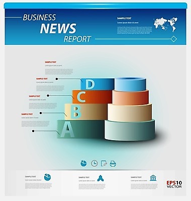 EPS 해외이미지 템플릿 디자인 백그라운드 일러스트 비즈니스 통신 통계 사람없음 그래픽 컬러풀 자료 인포그래픽 정보 네트워크 분석 보고서 레이아웃 문서 단계 엘리먼트 인터페이스 인터랙티브 해외202004 해외일러스트 컬러 컨셉 파일형식 벡터