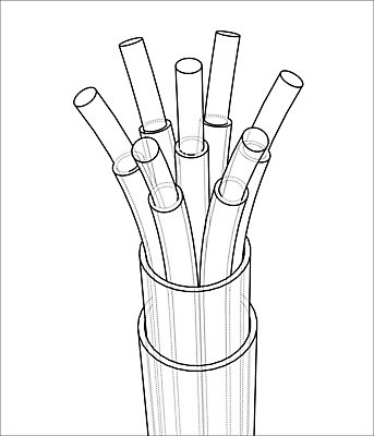 EPS 해외이미지 산업 선 백그라운드 곡선 일러스트 부분 추상 기술 3D 검은색 자료 힘 장비 에너지 흰색 네트워크 연결 스케치 유연 전자 윤곽 철사 지휘자 튜브 고립 구리 설치 전압 공급 와이어프레임 배선 해외202004 해외일러스트 컬러 무늬 미술 한자 음악가 원소 디지털합성 파일형식 벡터