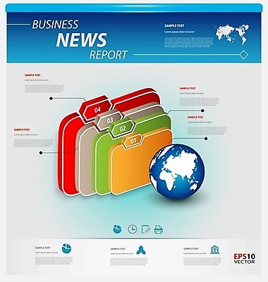 EPS 해외이미지 템플릿 디자인 백그라운드 일러스트 비즈니스 통신 통계 사람없음 그래픽 컬러풀 자료 인포그래픽 정보 네트워크 분석 보고서 레이아웃 문서 단계 엘리먼트 인터페이스 인터랙티브 해외202004 해외일러스트 컬러 컨셉 파일형식 벡터