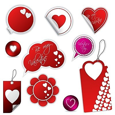 EPS 해외이미지 모양 디자인 스티커 일러스트 발렌타인데이 사랑 미술 사람없음 빨간색 빛 세트 컬러풀 꼬리표 라벨 세일 상점 흰색 하트 심볼 쿠폰 엘리먼트 해외202004 해외일러스트 감정 컬러 데이이벤트 문화예술 프레임 파일형식 벡터