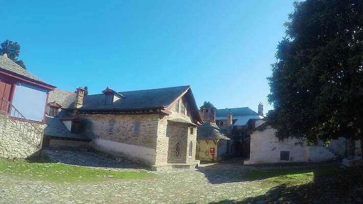 전통 유럽 기독교 종교 여행 건축양식 풍경 사람없음 건물 교회 성 중세 역사 성자 그리스 신성 수도원 그리스인 마케도니아 비잔틴 옛날 4K MP4 해외동영상 클립영상 서양인 건축물 건축 나라 종교건축 동영상 제국 파일형식 남유럽