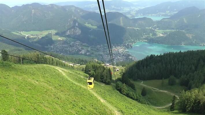 호수 휴가 산 사람없음 야외 관광지 마을 오스트리아 알프스 타운 잘츠부르크 MP4 해외동영상 클립영상 유럽 여행 도시 동영상 파일형식