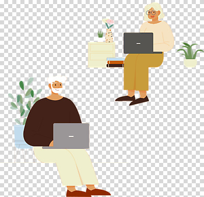 전신 편집 편집이미지 여자 할아버지 노년 남자 화분 할머니 누끼 앉기 두명 책 노트북 꽃병 PNG 노인만 편집소스 액티브시니어 꽃 모션 사람 성인 전자제품 실버라이프 성인만 파일형식