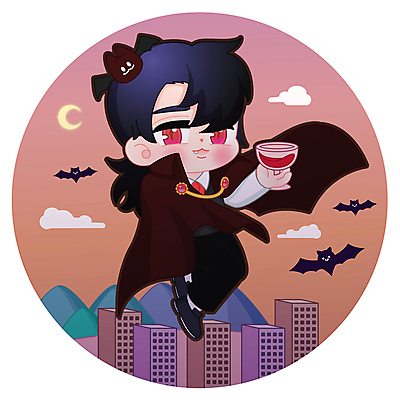 전신 구름 남자 와인잔 일러스트 한명 들기 빌딩 성인 건물 할로윈 비행 박쥐 흡혈귀 흡혈박쥐 성인남자한명만 월간캐릭터 국내일러스트 일러캐릭터 AI파일 자연요소 캐릭터 1 건축물 술잔 포유류 모션 사람 남자한명만 성인남자만 파일형식 벡터