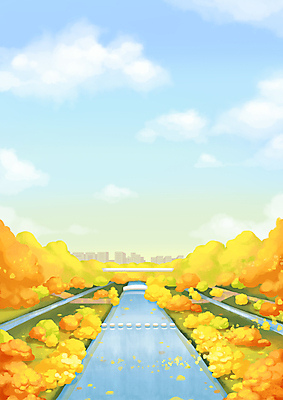 PSD 구름 단풍 일러스트 하늘 사람없음 강 가을풍경 산책로 가을 징검다리 가을배경 국내일러스트 자연요소 계절 길 백그라운드 잎 풍경 다리_건축물 파일형식 가을_계절