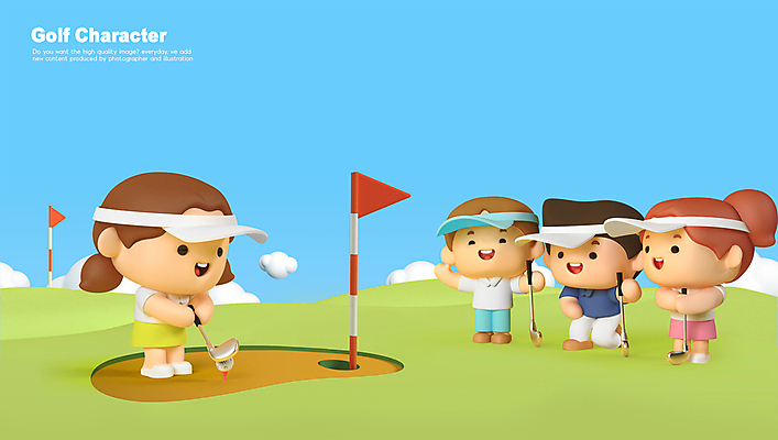 전신 PSD 편집 편집이미지 여자 남자 골프 골프장 3D캐릭터 서기 들기 여러명 성인 3D 손들기 골프채 골퍼 구경 디지털합성 골프깃발 성인만 편집소스 골프캐릭터 월간캐릭터 편집3D 캐릭터 다수 스포츠시설 모션 운동선수 골프용품 사람 구기 깃발 파일형식