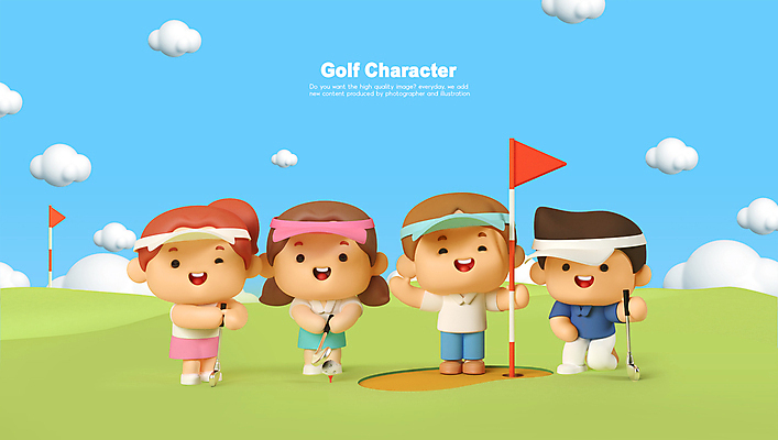 전신 PSD 구름 편집 편집이미지 여자 남자 골프 골프장 필드 3D캐릭터 서기 웃음 들기 여러명 성인 3D 골프채 골퍼 무릎꿇기 디지털합성 골프깃발 성인만 편집소스 골프캐릭터 월간캐릭터 편집3D 자연요소 캐릭터 다수 스포츠시설 모션 운동선수 골프용품 표정 사람 구기 깃발 파일형식