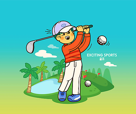 전신 남자 골프 일러스트 골프장 골프공 한명 서기 들기 성인 레포츠 야자수 골프채 깃발 스윙 골프웨어 캡모자 성인남자한명만 MZ세대 월간캐릭터 국내일러스트 일러캐릭터 AI파일 나무 캐릭터 모자_잡화 1 옷 포즈 공 스포츠시설 모션 레저 골프용품 사람 구기 세대 남자한명만 성인남자만 파일형식 벡터