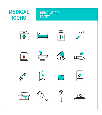 아이콘 의학 의료기기 주사기 사람없음 노트북 스마트폰 상자 알약 구급상자 약병 스포이트 물컵 라인아이콘 손모양 막자사발 목발 민트색 병원침대 혈당계 2D아이콘 AI파일 모양 컬러 컵 전자제품 핸드폰 스마트기기 약 침대 의료용품 사발 피펫 병_담는 파일형식 벡터 손_신체부위