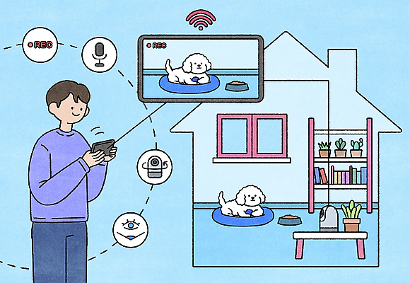PSD 한마리 응시 남자 반려견 일러스트 스마트라이프 한명 들기 상반신 성인 파란색 스마트폰 스마트기기 반려동물 강아지 스마트 마이크 확인 외출 와이파이 녹화 사물인터넷 성인남자한명만 집모양 스마트홈 홈캠 국내일러스트 모양 동물 1 라이프스타일 시선 컬러 음향기기 컨셉 모션 정보기술 사람 전자제품 핸드폰 카메라 개 무선인터넷 남자한명만 성인남자만 파일형식 AI_인공지능