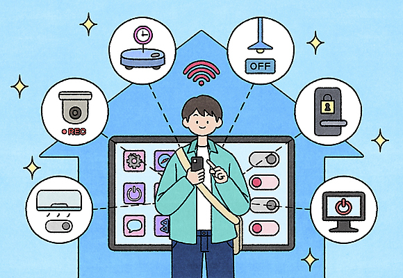 PSD 남자 일러스트 조명 스마트라이프 한명 들기 성인 파란색 스마트기기 모니터 전원 전기에너지 에어컨 스마트 외출 잠금 와이파이 감시카메라 도어락 컨트롤 사물인터넷 성인남자한명만 집모양 스마트홈 국내일러스트 모양 1 라이프스타일 컬러 컨셉 모션 정보기술 사람 전자제품 컴퓨터 카메라 가전제품 에너지 보안 무선인터넷 남자한명만 성인남자만 파일형식 AI_인공지능