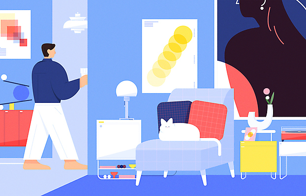 전신 남자 포스터 액자 일러스트 한명 들기 성인 파란색 반려동물 인테리어 소파 꽃병 고양이 레코드 모던 기하학 턴테이블 얼굴없음 성인남자한명만 반려묘 국내일러스트 AI파일 동물 1 디자인 꽃 컬러 무늬 의자 포유류 모션 사람 음반 남자한명만 성인남자만 파일형식 벡터