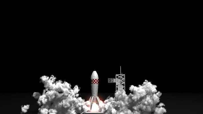 과학 여행 백그라운드 불 사람없음 장난감 우주 금속 로켓 탐험 연기 은색 폭발 미사일 만화 우주선 속도 시작 복고 리프트 애니메이션 패드 MOV 해외동영상 클립영상 자연요소 컬러 재질 동영상 파일형식