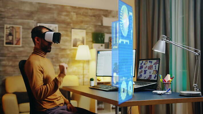 모델 디자인 남자 컨셉 탁자 미래 주택 여러명 그래픽 전자제품 컴퓨터 3D 모니터 헤드폰 기계 과학기술 업무 투명 기술자 엔지니어 어플리케이션 디자이너 엔진 기어 공학 혁명 개발 섞기 소프트웨어 프로그램 홀로그램 가상 가상현실 현실 4K MOV 해외동영상 클립영상 직업 교육 음향기기 가구 다수 기술 사람 건물 작업 디지털합성 동영상 파일형식