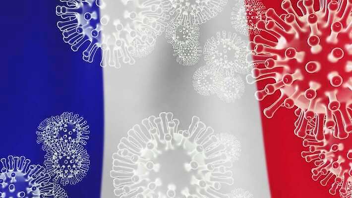 컨셉 세포 실험 사람없음 글로벌 3D 중국 고통 프랑스 깃발 바이러스 질병 위험 예방 감염 전염 애니메이션 프랑스어 백신 전염병 증상 사스 코로나바이러스 4K 락다운 MOV 해외동영상 클립영상 문자 감정 유럽 아시아 의학 디지털합성 동영상 파일형식