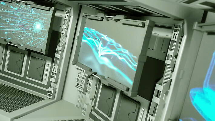 디자인 과학 백그라운드 컨셉 추상 미래 실내 실험 정보기술 사람없음 내부 그래픽 파란색 컴퓨터 3D 우주 디지털 스크린 모니터 자료 방 네트워크 실험실 고급 역 우주선 분석 시설 회전 하이테크 전자 애니메이션 공학 혁명 소프트웨어 인터페이스 가상 인트로 MOV 해외동영상 슬로모션 AI_인공지능 클립영상 교육 컬러 무늬 교통시설 기술 촬영기법 전자제품 디지털합성 동영상 파일형식