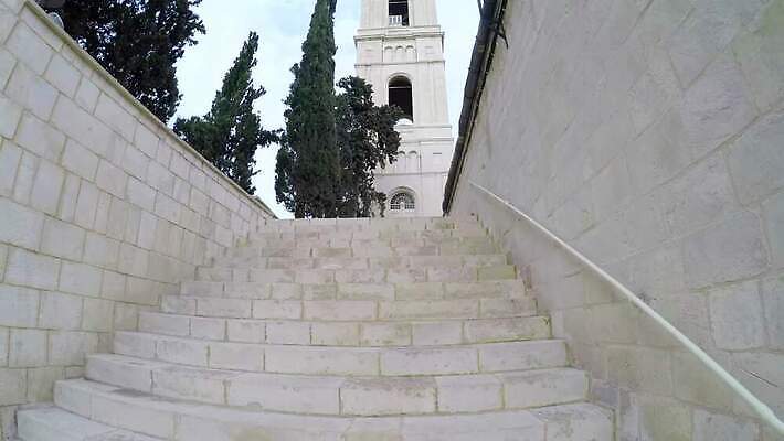 나무 전통 외관 문화 컬러 여행 건축양식 자연 사람없음 야외 건물 초록색 햇빛 탑 하이킹 사찰 황금 숲 묘사 과거 러시아인 수녀원 예루살렘 이스라엘 회랑 4K MP4 해외동영상 클립영상 서양인 식물 건축물 건축 컨셉 종교건축 레저 태양 복도 생태계 동영상 서아시아 파일형식