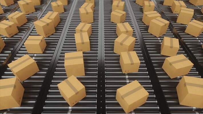 산업 선 이동 포장 공장 교통시설 모션 사람없음 상자 갈색 3D 기계 장비 화물 벨트 제조 상품 컨테이너 배송 창고 패키지 수납 질서 짐싸기 판지 분배 자동 컨베어밸트 공급 4K MOV 해외동영상 클립영상 잡화 컬러 교통 컨셉 공업 운송업 예절 디지털합성 시설 동영상 파일형식