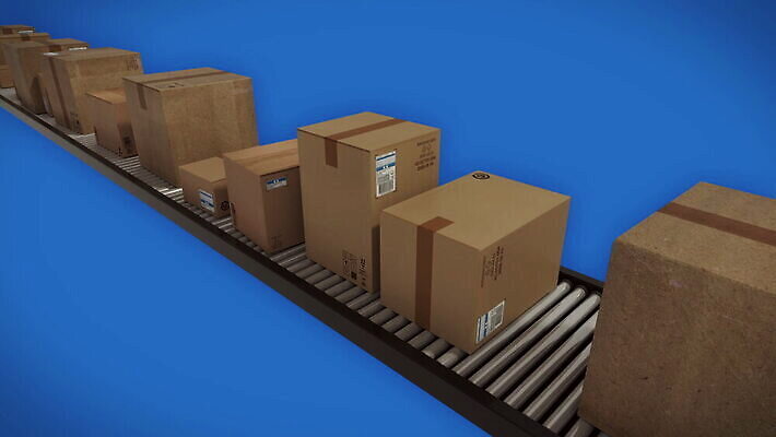 산업 종이 선 비즈니스 포장 공장 교통시설 모션 사람없음 상자 3D 기계 화물 벨트 제조 상품 주식 컨테이너 창고 서비스 패키지 수납 판지 분배 수입 컨베어밸트 비어있는 MOV 해외동영상 클립영상 잡화 교통 공업 금융 운송업 디지털합성 시설 동영상 파일형식