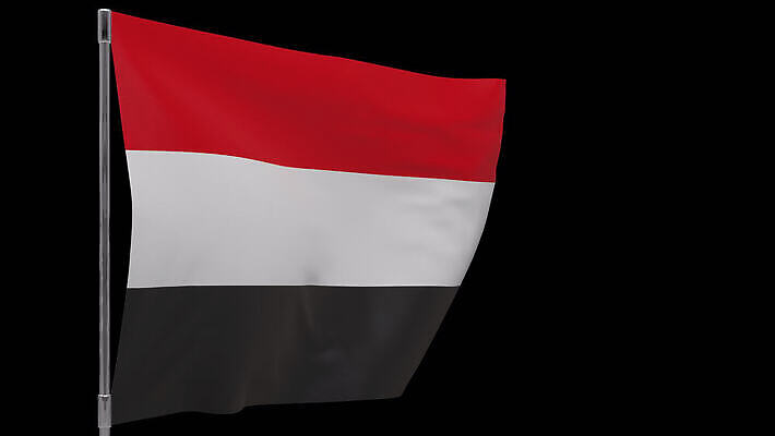 배너 물결 사람없음 깃발 깃대 봉 애국심 예멘 전국 4K MOV 해외동영상 클립영상 동영상 파일형식