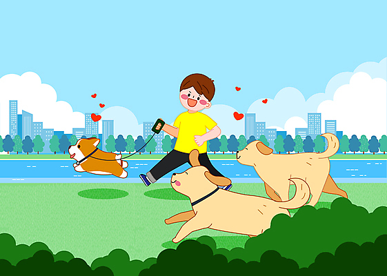 전신 구름 남자 행복 반려견 일러스트 하늘 세마리 한명 성인 반려동물 달리기 조깅 산책 강아지 즐거움 동물라이프 성인남자한명만 국내일러스트 AI파일 자연요소 동물 1 라이프스타일 감정 모션 휴식 3 사람 운동 개 남자한명만 성인남자만 파일형식 벡터