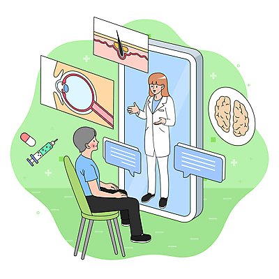 전신 여자 노년 할머니 말풍선 일러스트 의학 주사기 설명 서기 앉기 성인 두명 알약 건강관리 의사 스마트 뇌 상담 안구해부도 안구 원격의료 여자만 모낭 국내일러스트 AI파일 컨셉 해부 의료기기 모션 건강 관리 사람 신체부위 약 진료 의료진 원격 파일형식 벡터