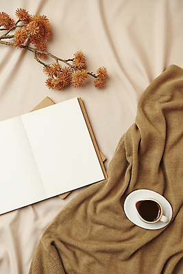 포토 JPG 스튜디오촬영 커피 실내 사람없음 하이앵글 공책 가을 빈티지 분위기 천 오브젝트 니트 감성 드라이플라워 베이지색배경 국내포토 계절 꽃 음료 뷰포인트 백그라운드 컨셉 상의 문구용품 내부 직물 베이지색 파일형식