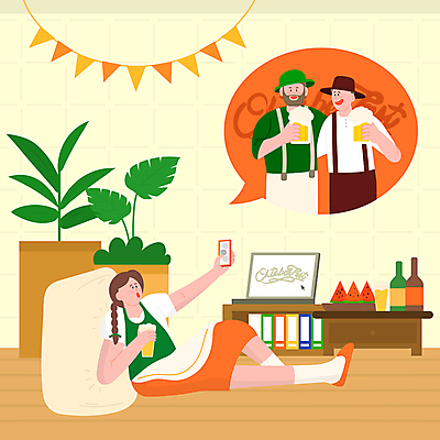 전신 여자 남자 말풍선 일러스트 어깨동무 수박 맥주 들기 상반신 성인 세명 노트북 스마트폰 눕기 노란색 축제 기댐 맥주잔 맥주병 가랜드 독일전통의상 맥주축제 수박조각 옥토버페스트 성인만 빈백 국내일러스트 AI파일 컬러 조각 포즈 생활용품 술잔 과일 모션 술병 주류 사람 전자제품 핸드폰 스마트기기 전통의상 파티용품 파일형식 벡터