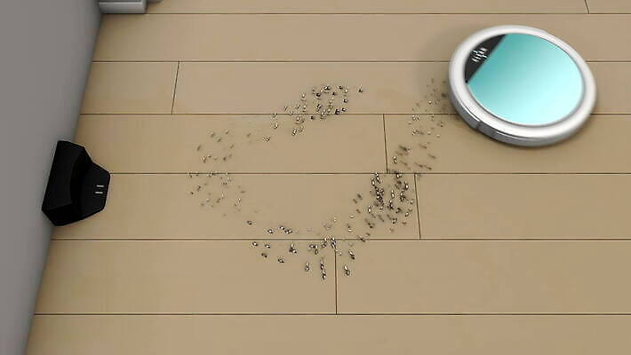 인터넷 주택 사람없음 스마트 로봇 청소부 자동화 진공 4K MOV 해외동영상 클립영상 직업 컨셉 건물 동영상 파일형식