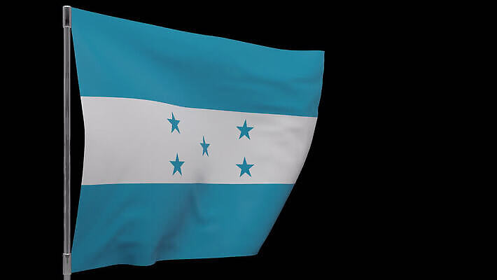 배너 물결 사람없음 깃발 깃대 봉 애국심 온두라스 전국 4K MOV 해외동영상 클립영상 중앙아메리카 동영상 파일형식