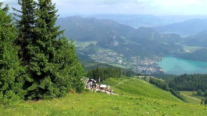 호수 휴가 산 사람없음 야외 관광지 마을 트래킹 오스트리아 알프스 타운 잘츠부르크 MP4 해외동영상 클립영상 유럽 여행 레저 도시 동영상 파일형식