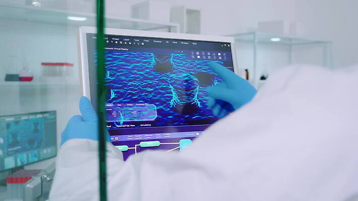 직업 응시 안경 과학 건강 실험 작업복 가면 사람없음 치료 약 장비 의사 엔지니어 실험실 바이러스 보호 질병 생명공학 보호장비 연구원 과학자 분석 하이테크 미생물 개발 백신 전염병 화학자 코로나바이러스 4K MOV 해외동영상 클립영상 시선 잡화 옷 컨셉 의학 생물 기술 의료진 기술자 동영상 학자 파일형식