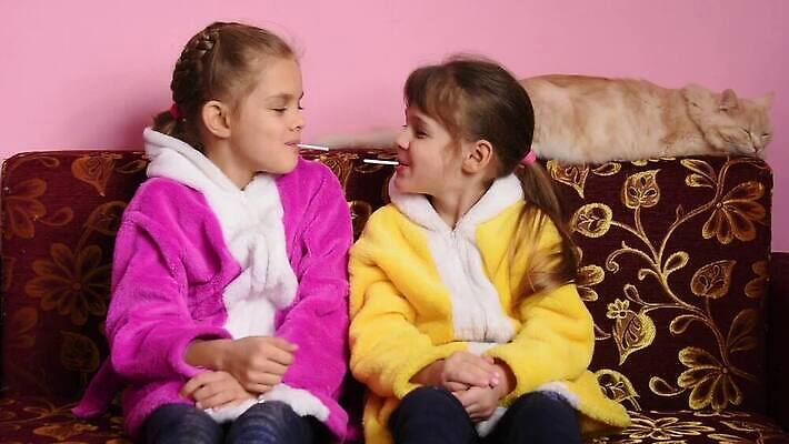 행복 감정 어린이 음식 2 디저트 함께함 사탕 앉기 소파 고양이 기쁨 게임 입 막대기 유머 달콤 맛 핥기 빨다 설탕 먹기 자매 수탉 맛있는 MOV 해외동영상 클립영상 여자 컨셉 의자 포유류 가족 모션 놀이 사람 신체부위 반려동물 닭 수컷 동영상 파일형식