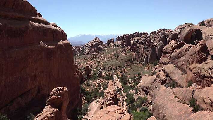 식물 공원 자연 산 국립공원 사람없음 야외 미국 사막 사암 4K MP4 해외동영상 클립영상 공공시설 북아메리카 돌_바위 생태계 동영상 파일형식