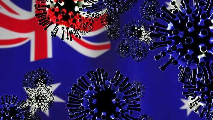 컨셉 세포 사람없음 글로벌 3D 중국 고통 죽음 깃발 바이러스 호주 질병 위험 예방 감염 전염 애니메이션 백신 전염병 증상 사스 코로나바이러스 4K 락다운 MOV 해외동영상 클립영상 감정 아시아 의학 오세아니아 디지털합성 동영상 파일형식