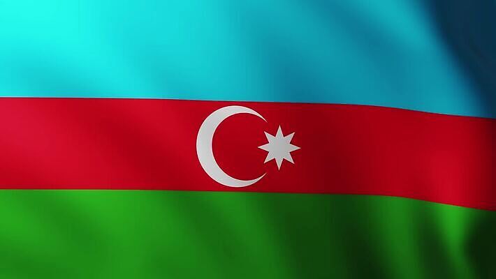 아시아 별 스포츠 파도 조각 날리기 바람 사람없음 빨간색 초록색 파란색 빛 3D 흰색 깃발 주름 초승달 심볼 쇼 발견 구김 아제르바이잔 전국 처음 4K MP4 해외동영상 클립영상 자연요소 나라 바다 컬러 모션 날씨 달 디지털합성 동영상 파일형식