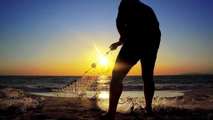 실루엣 아침 낚시 기술 사람 사람없음 일출 일몰 활발 낚시꾼 어장 4K MP4 해외동영상 클립영상 주간 컨셉 레저 촬영기법 노을 동영상 파일형식