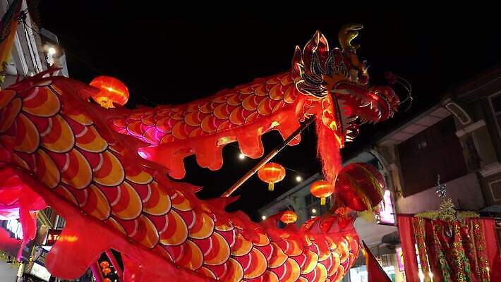 전통 문화 여행 휴가 거리 중국문화 기념 이벤트 사람없음 장식 축제 중국 공연 용 축하 춘절 4K MOV 해외동영상 클립영상 동양문화 명절 아시아 외국문화 컨셉 중국전통 동영상 파일형식