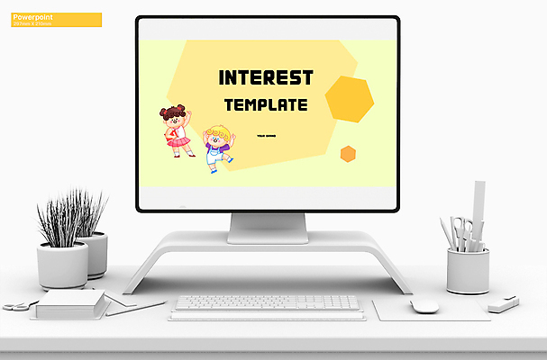 전신 템플릿 여자 남자 어린이 비즈니스 그래프 서기 소녀 소년 취미 두명 세트 노란색 손들기 만세 PPT 프레젠테이션 문서템플릿 육각형 어린이만 애니형PPT 9P 이미지템플릿 도형 컬러 모션 사람 파일형식