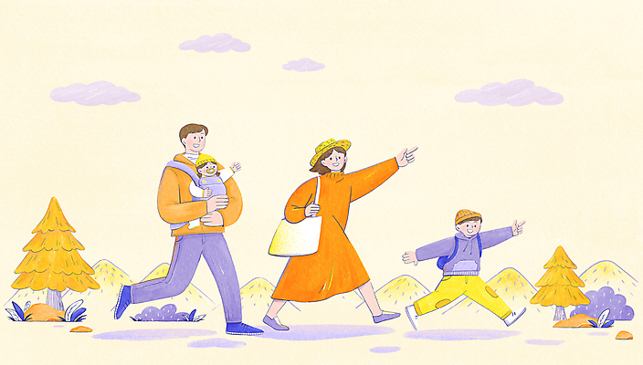 전신 PSD 구름 여자 남자 딸 행복 아들 어린이 여행 일러스트 배낭 가족 안기 엄마 수채화 가족여행 산 함께함 사랑 가족애 소녀 소년 여러명 성인 노란색 걷기 가을풍경 가을 돌_바위 가리킴 아기 소나무 아빠 밀짚모자 아기띠 국내일러스트 자연요소 나무 모자_잡화 계절 감정 컬러 다수 컨셉 가방 관계 모션 사람 풍경 손짓 아기용품 파일형식 가을_계절