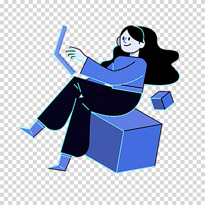 전신 편집 편집이미지 여자 비즈니스 추상 한명 들기 누끼 앉기 성인 노트북 업무 큐브 정사각형 PNG 성인여자한명만 편집소스 도형 1 무늬 모션 사람 전자제품 작업 여자한명만 성인여자만 파일형식